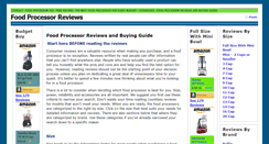 Desktop Screenshot of food-processor-reviews.net