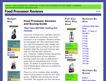 Tablet Screenshot of food-processor-reviews.net